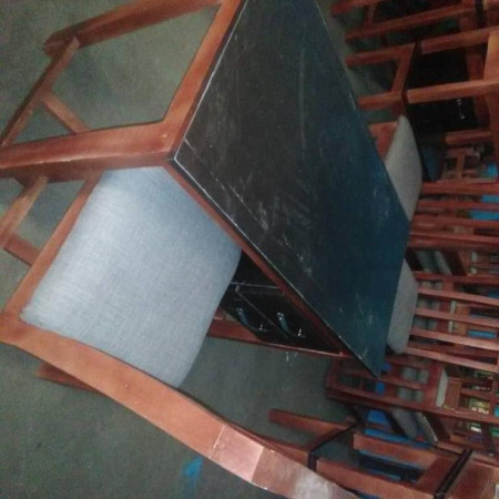 school chairs and tables
