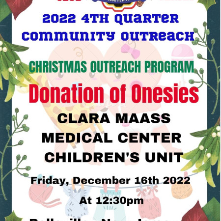 Donated Onesies to Clara Maass Hospital