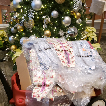 Donated Onesies to Clara Maass Hospital